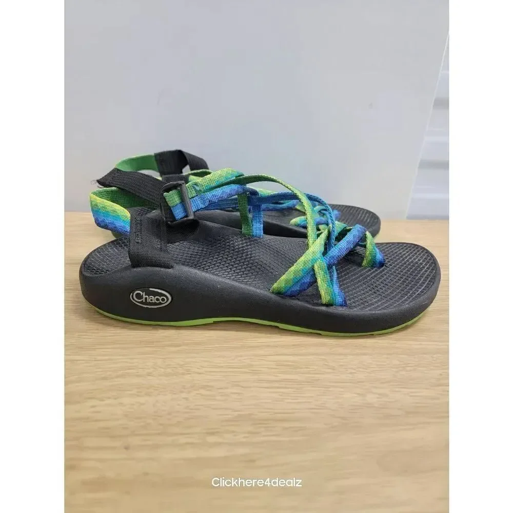 Chaco ZX2 Yampa Fresh Sandals Women’s Size 9 Hiking Blue Green Vibram Soles